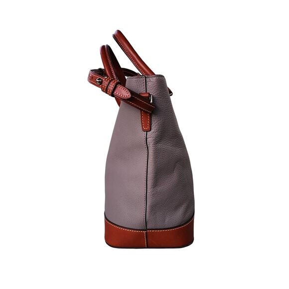 Dooney & Bourke Chelsea Pebble Grain Leather Shopper Tote Bag - Picture 9 of 10